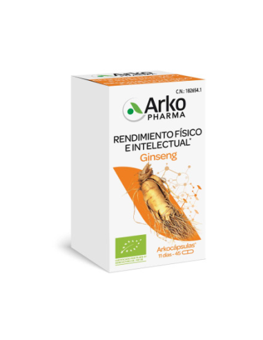 ARKOCAPSULAS GINSENG BIO 84 CAPSULAS