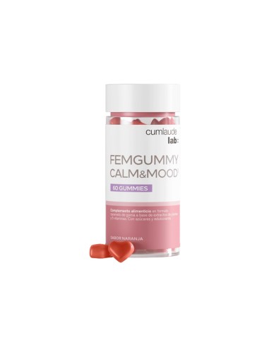 CUMLAUDE LAB: FEMGUMMY CALM&MOOD 60 GUMMIES SABOR NARANJA