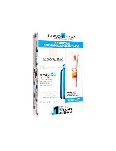 LA ROCHE POSAY HYALU B5 SERUM CONCENTRADO 30 ML + ANTHELIOS UVMUNE 400 FLUIDO SPF50+ 15 ML REGALO