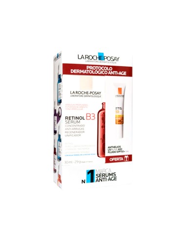 LA ROCHE POSAY RETINOL B3 SERUM CONCENTRADO 30 ML + ANTHELIOS UVMUNE 400 FLUIDO SPF50+ 15 ML REGALO