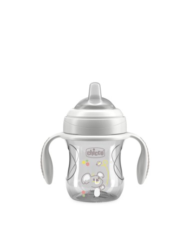 CHICCO VASO TRANSICION GRIS +4M 200ML CHICCO VASO TRANSICION GRIS +4M 200ML