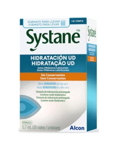 Systane Ultra Plus Hidratacion Unidosis Gotas Oftalmicas Lubricantes 30 Viales Unidosis 0,7 Ml