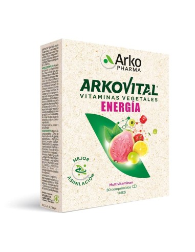 ARKOVITAL PURA ENERGIA MULTIVITAMINICO 30 COMPRIMIDOS