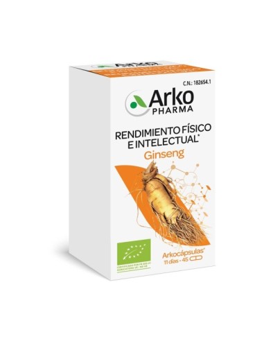ARKOCAPSULAS GINSENG BIO 45 CAPSULAS