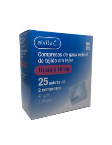 ALVITA COMPRESAS GASA ESTERIL TEJIDO... ALVITA COMPRESAS GASA ESTERIL TEJIDO...