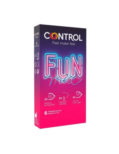 CONTROL FUN PRESERVATIVOS MIX 6 UNIDADES