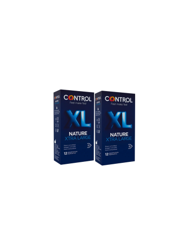 Control Nature Xl Preservativos 12 + 12 Unidades Pack Ahorro