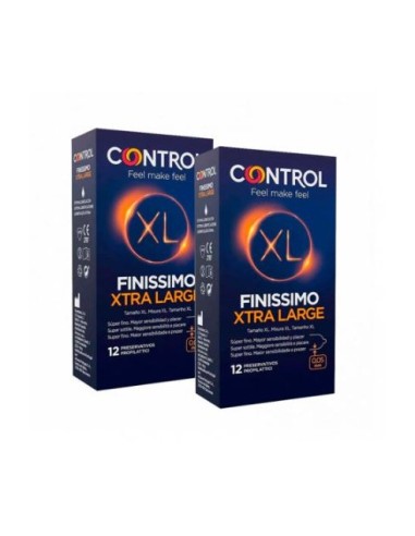 Control Finissimo Xl Preservativos 12 Unidades + 12 Unidades Pack Ahorro