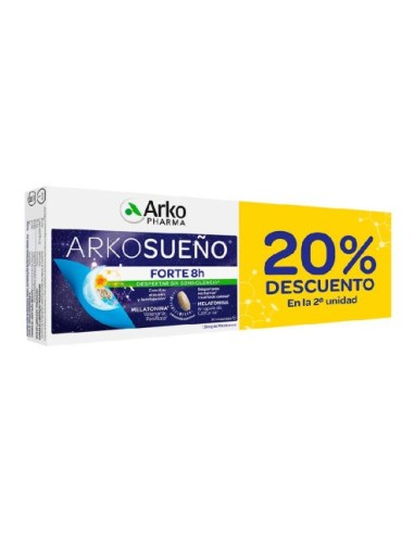 Arkorelax Sueño Forte 8H 2 Unidades 30 Comprimidos Bicapa Pack
