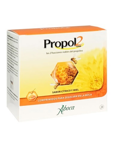 PROPOL 2 EMF 20 COMPRIMIDOS BUCODISPERSABLES SABOR CITRICO Y MIEL