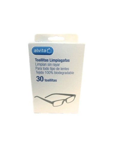 ALVITA TOALLITAS LIMPIAGAFAS 30 UNIDADES ALVITA TOALLITAS LIMPIAGAFAS 30 UNIDADES