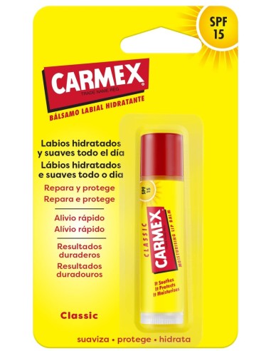 CARMEX SPF 15 CLASSIC BALSAMO LABIAL... CARMEX SPF 15 CLASSIC BALSAMO LABIAL...