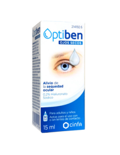 OPTIBEN OJOS SECOS GOTAS 1...