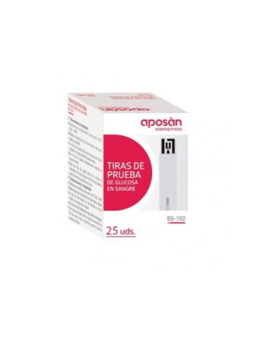 TIRAS REACTIVAS GLUCEMIA APOSAN 25... TIRAS REACTIVAS GLUCEMIA APOSAN 25...