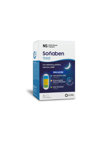 NS SOÑABEN TOTAL 30 CAPSULAS VEGETALES NS SOÑABEN TOTAL 30 CAPSULAS VEGETALES