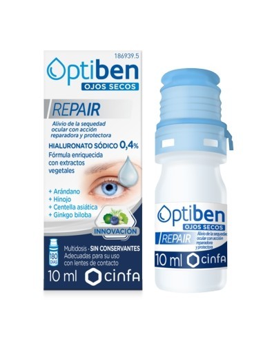 OPTIBEN OJOS SECOS REPAIR 1 FRASCO 10 ML OPTIBEN OJOS SECOS REPAIR 1 FRASCO 10 ML