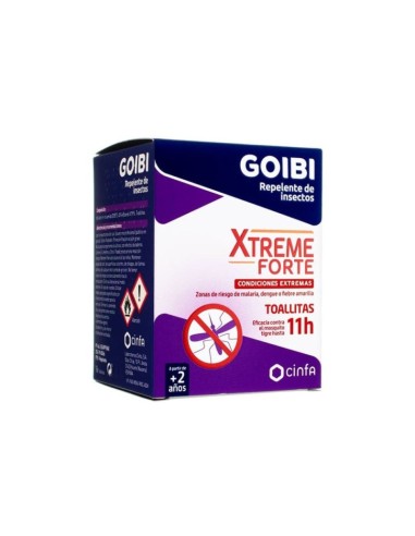 Goibi Xtreme Forte Repelente De Insectos 16 Toallitas