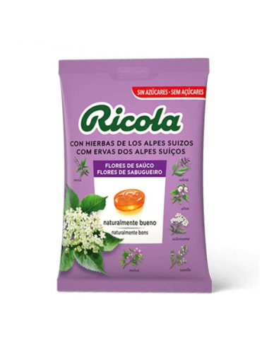 RICOLA CARAMELOS 1 ENVASE 70 G SABOR SAUCO CON ESTEVIA
