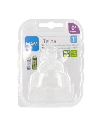 TETINA SILICONA FLUJO LENTO MAM TEAT...