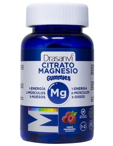 MINERAL CITRATO DE MAGNESIO DRASANVI 45 GUMMIES SABOR FRAMBUESA