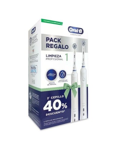 ORAL-B CEPILLO ELECTRICO PACK DUPLO LIMPIEZA PROFUNDA 1