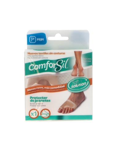 PROTECTOR TEJIDO ELASTICO CON SILICONA PARA JUANETES COMFORSIL 1 UNIDAD TALLA L
