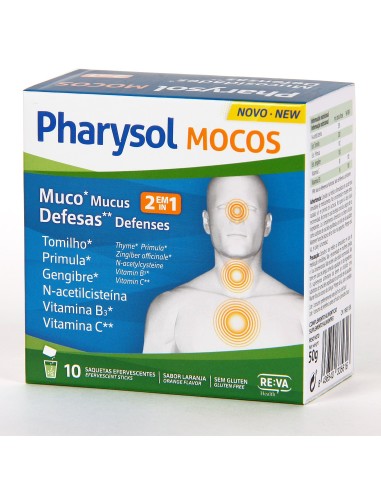 PHARYSOLMOCOS 10 SOBRES EFERVESCENTES