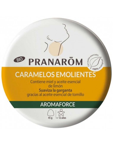 AROMAFORCE CARAMELOS EMOLIENTES 1 ENVASE 45 G SABOR MIEL LIMON