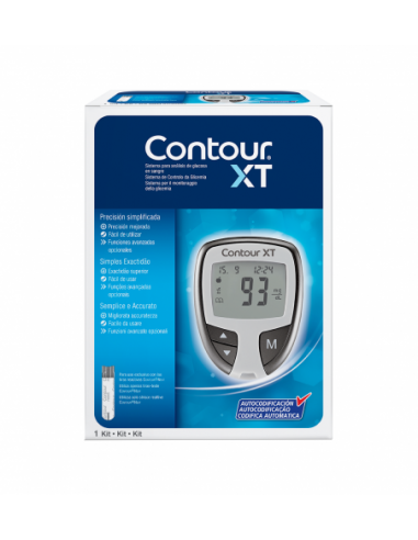 Glucometro Sistema Analisis Glucosa En Sangre Contour Xt 1 Unidad