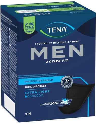 ABSORBENTE INCONTINENCIA ORINA LIGERA TENA MEN LEVEL-0 14 UNIDADES