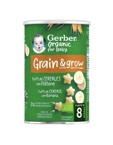 GERBER ORGANIC PUFFS CEREALES CON... GERBER ORGANIC PUFFS CEREALES CON...