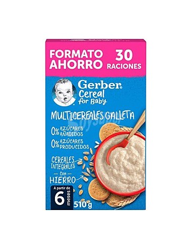 GERBER MULTICEREALES GALLETA 0% 0%... GERBER MULTICEREALES GALLETA 0% 0%...