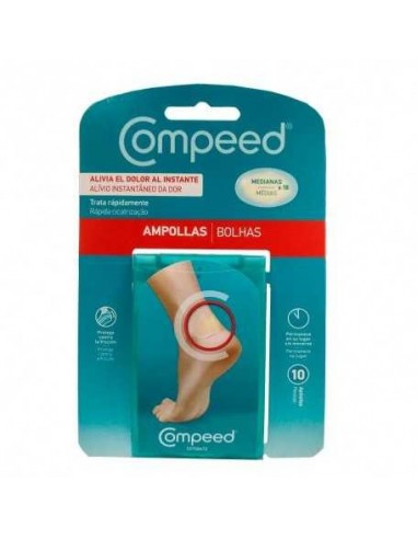 Compeed Ampollas Hidrocoloide Talla Mediana 10 Unidades