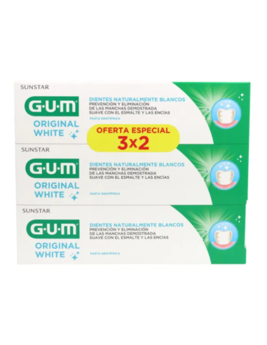 GUM ORIGINAL WHITE PASTA DENTAL 75ML...