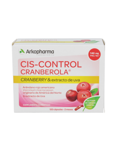 CRANBEROLA CISCONTROL ARANDANO AMERICANO ARKO 140 MG 120 CAPSULAS