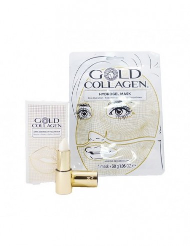 Gold Collagen Pack Mascarilla Facial + Lip Voluminizer