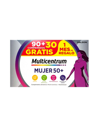MULTICENTRUM MUJER 50+ 90 COMPRIMIDOS...