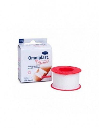 Esparadrapo Hipoalergico Omniplast Tejido Resistente 1 Unidad 5 M X 5 Cm