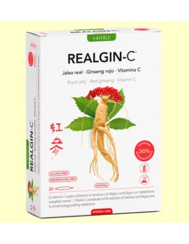 BIPOLE REALGIN-C 20 AMPOLLAS 10 ml