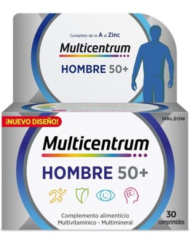 Multicentrum Hombre 50+ 30 Comprimidos
