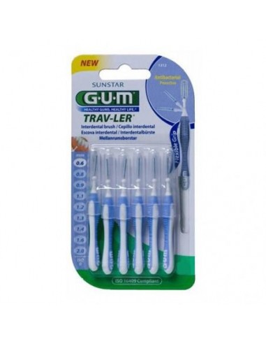 Cepillo Interdental Gum 1312 Trav-Ler 0.6 Mm 6 Unidades