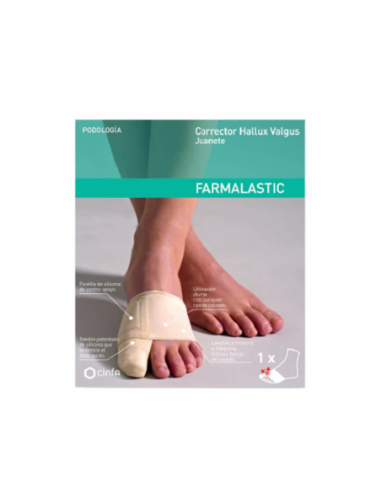 CORRECTOR JUANETE ACTIVIDAD FARMALASTIC FEET TALLA PEQUEÑA 1 UNIDAD