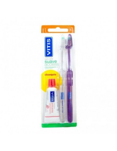 Cepillo Dental Adulto Vitis Access Suave Blister 2 Unidades